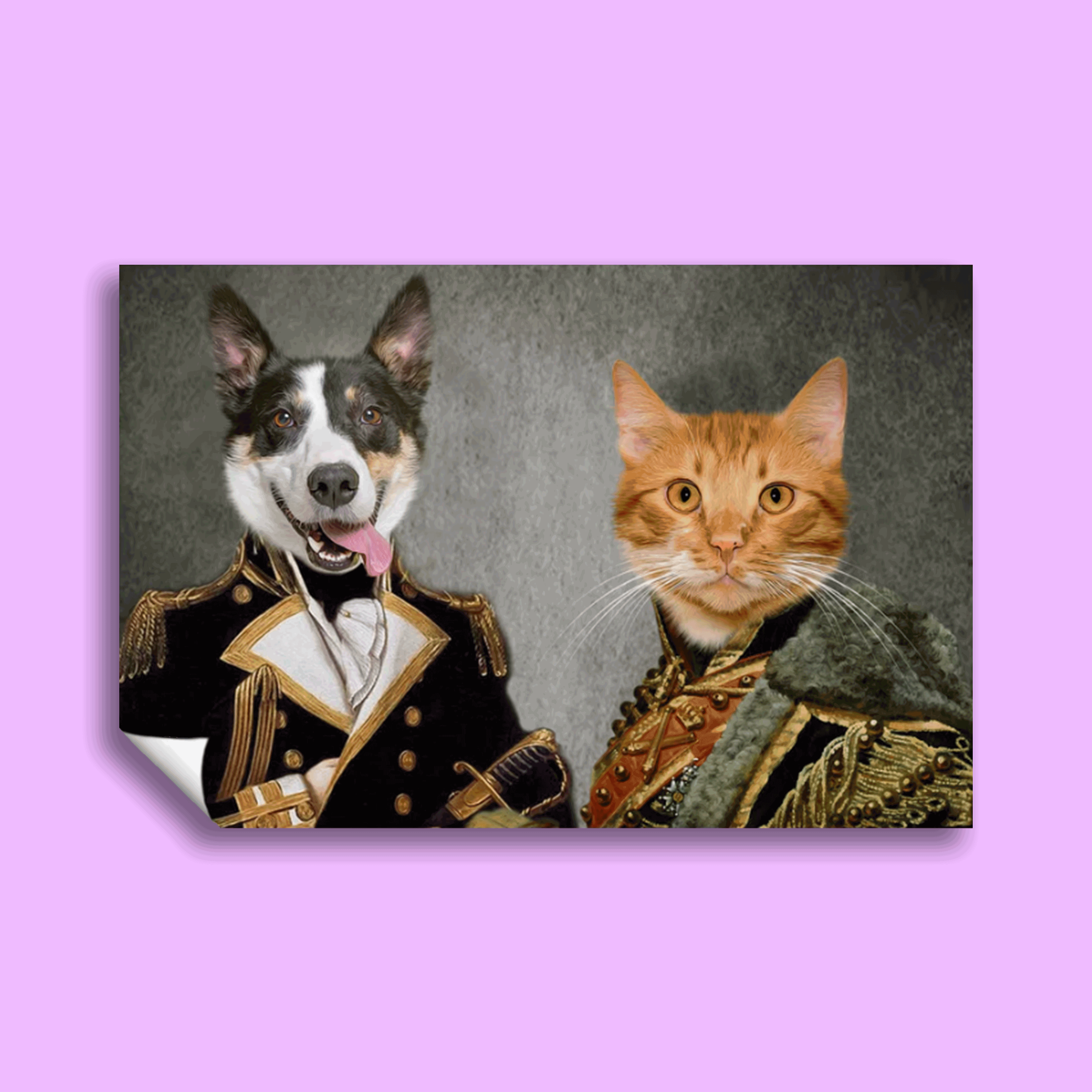 Ruff and Purr Regiment - Custom Pet Portrait
